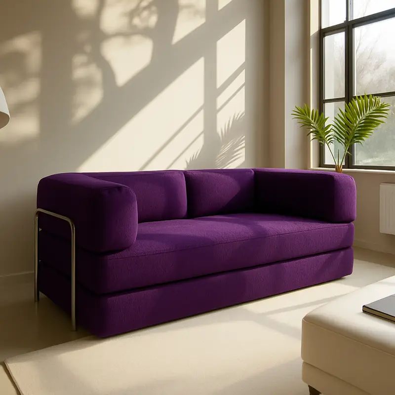 Sofá Cama Bloom - Cor Roxo