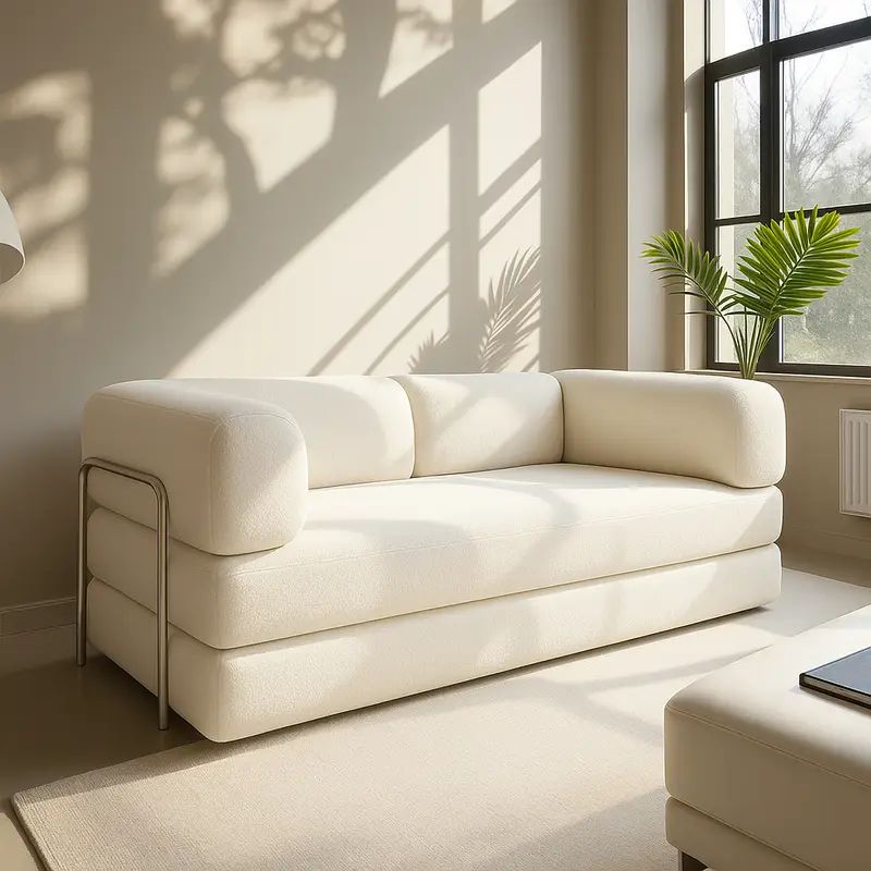 Sofá Cama Bloom - Cor Off-White