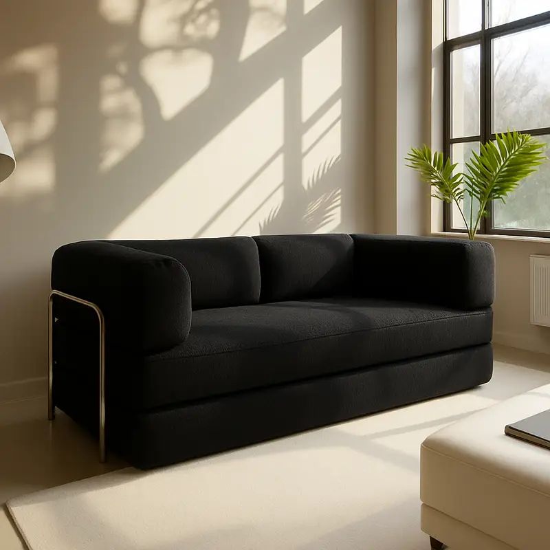 Sofá Cama Bloom - Cor Preto